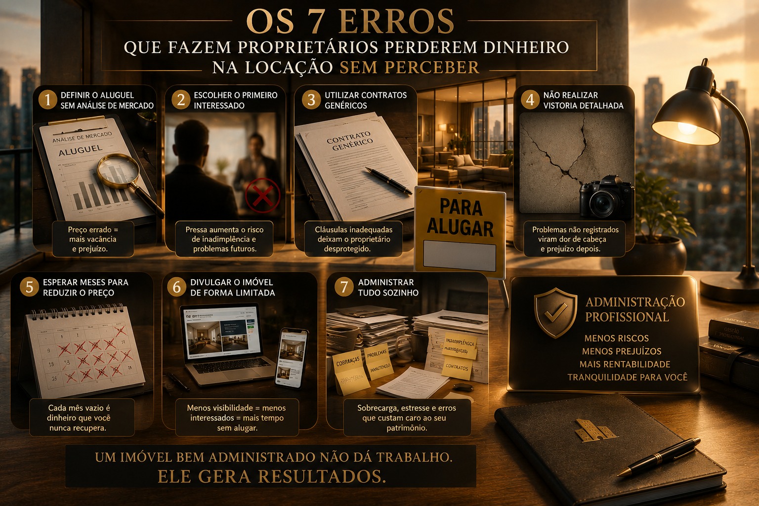 Os 7 erros que fazem proprietários perderem dinheiro na locação