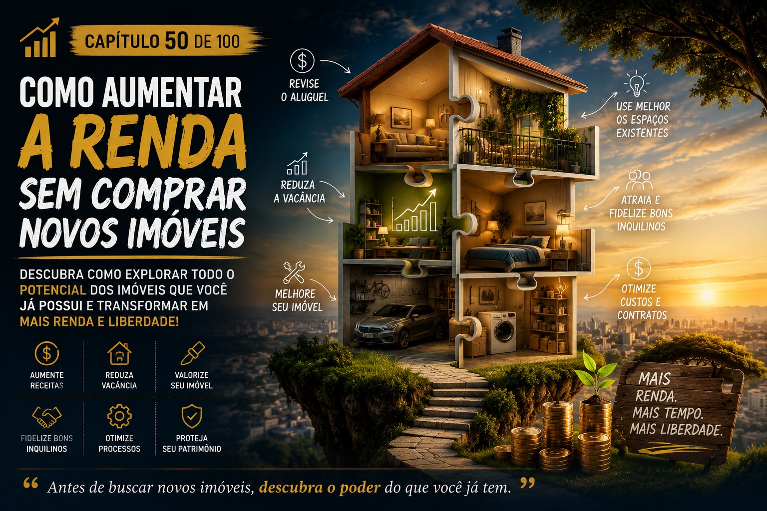 Como aumentar a renda sem comprar novos imóveis: o patrimônio que você já possui pode ter mais potencial do que imagina