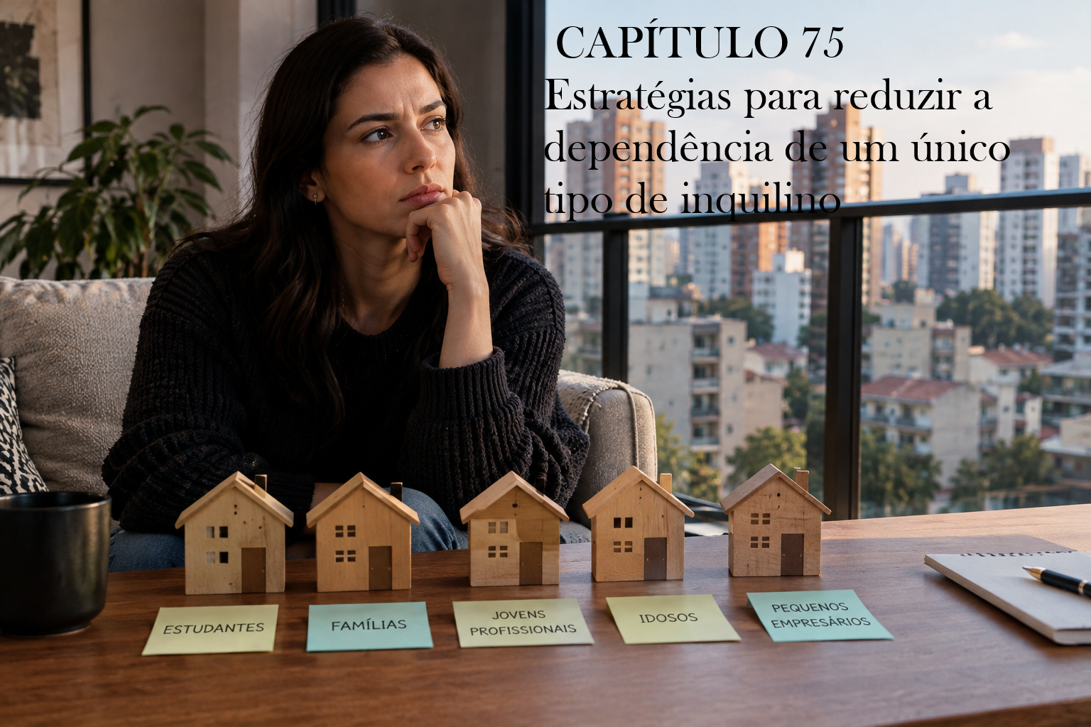Proprietária avaliando diferentes perfis de inquilinos — Capítulo 75 da Biblioteca da Gestão Patrimonial