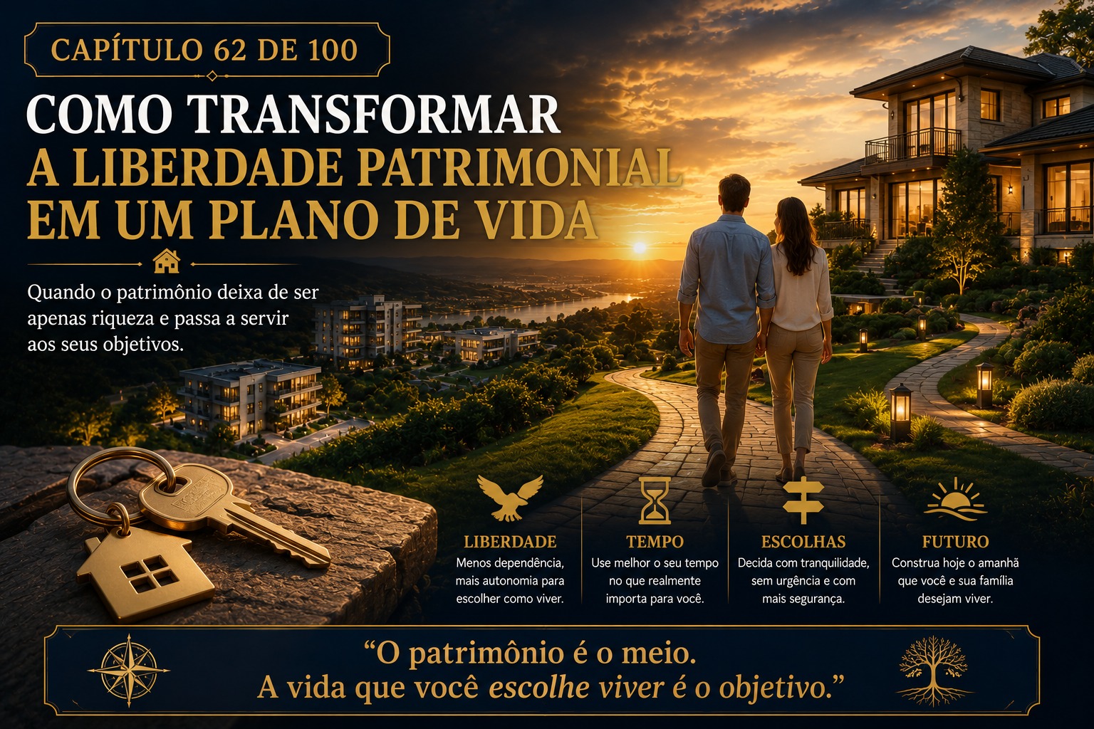 Como transformar a liberdade patrimonial em um plano de vida: quando o patrimônio deixa de ser apenas riqueza e passa a servir aos seus objetivos