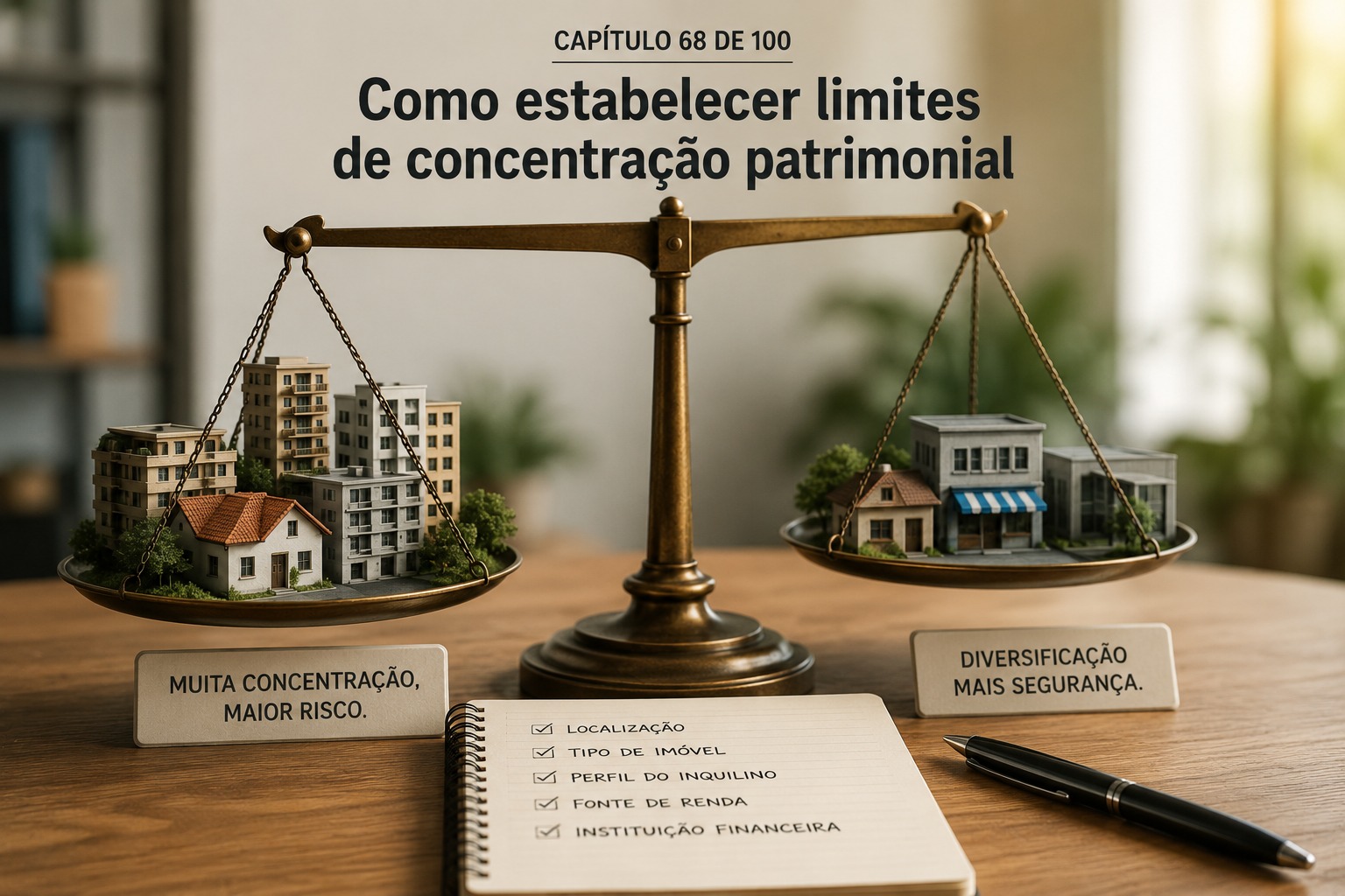 Como estabelecer limites de concentração patrimonial: muita concentração, maior risco; diversificação, mais segurança