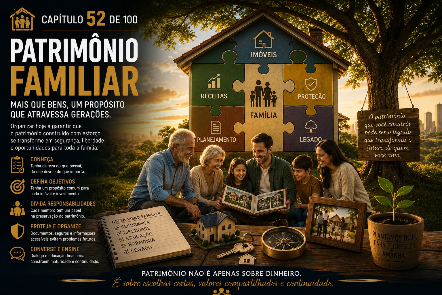 Patrimônio familiar: mais que bens, um propósito que atravessa gerações
