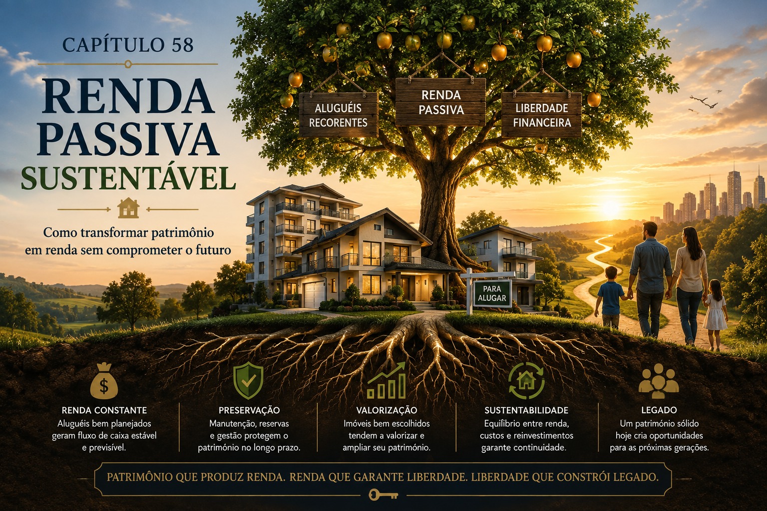 Renda passiva sustentável: como transformar patrimônio em renda sem comprometer o futuro