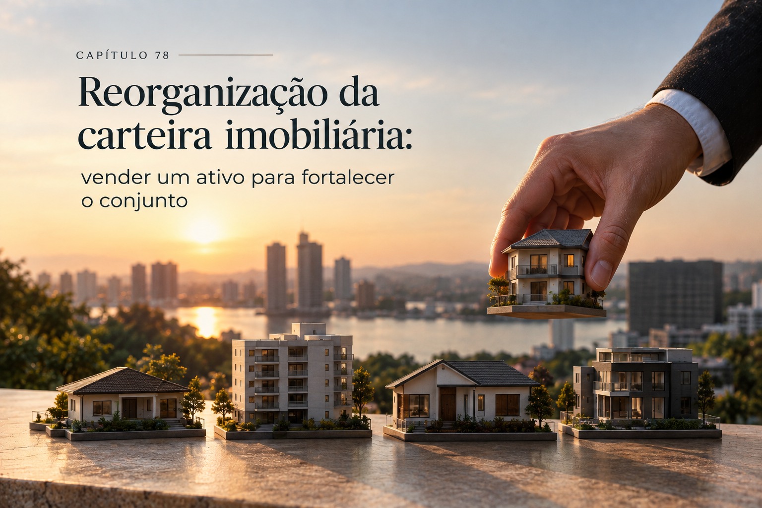 Imagem conceitual sobre reorganização da carteira imobiliária, Capítulo 78 da Biblioteca da Gestão Patrimonial