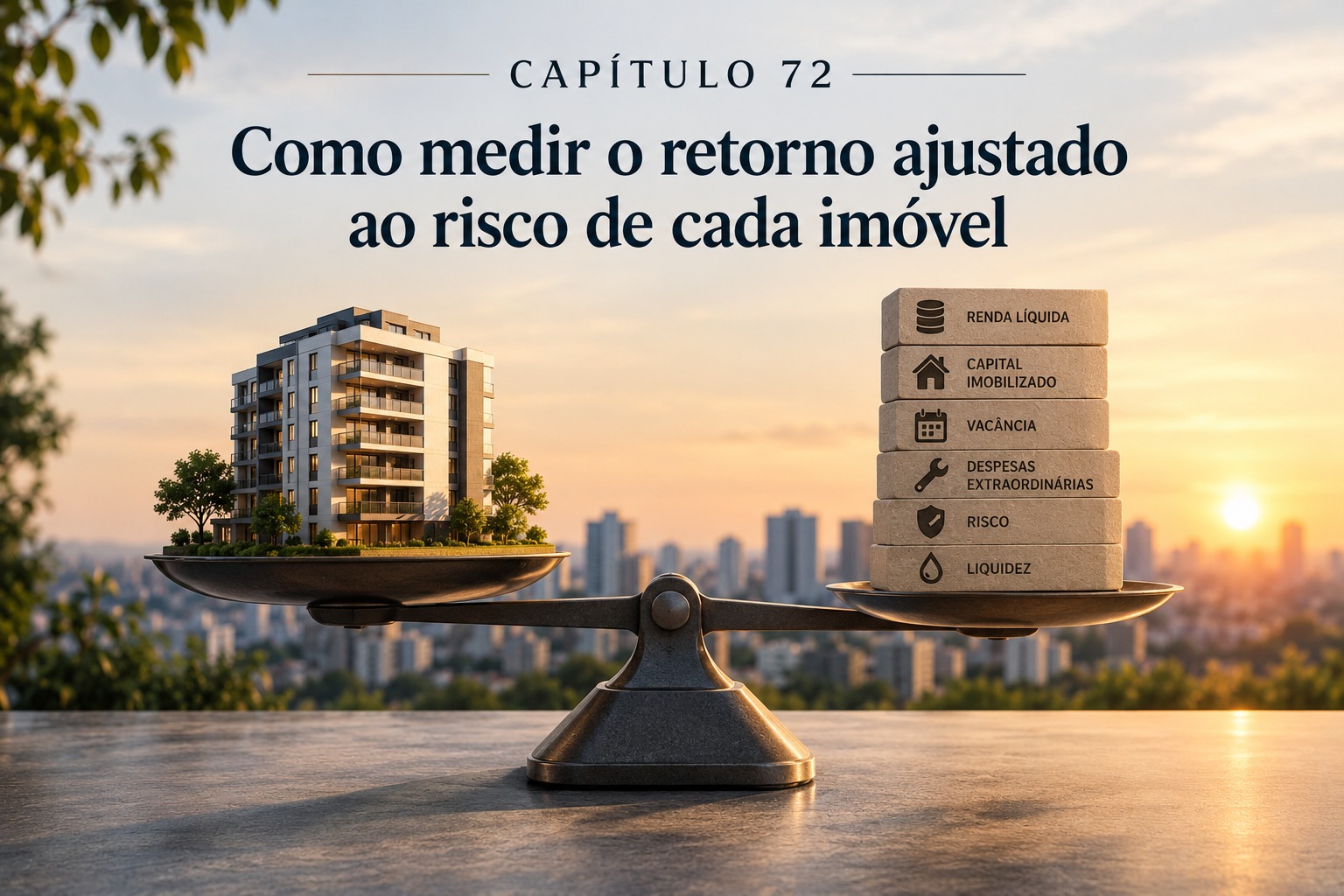 Como medir o retorno ajustado ao risco de cada imóvel